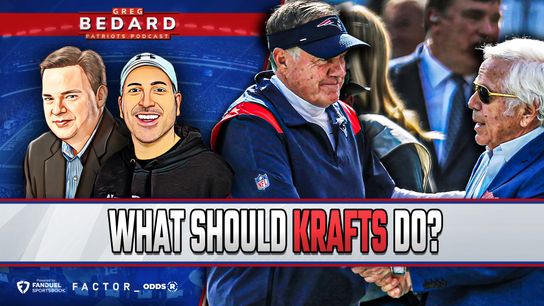 .@FDsportsbook Bedard Patriots Podcast: What the Krafts should be doing taken at BSJ Headquarters (Patriots)